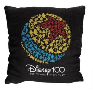 Disney 100 20" x 20" Woven Jacquard Pillow featuring the "Pixar Wonder" design
